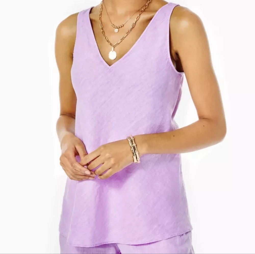 Lilly Pulitzer Linen Florin Top (Size XS)